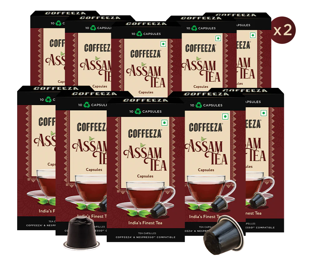 Coffeeza Assam Tea Capsules, India's Finest Tea in Aluminium Capsules - Image 8