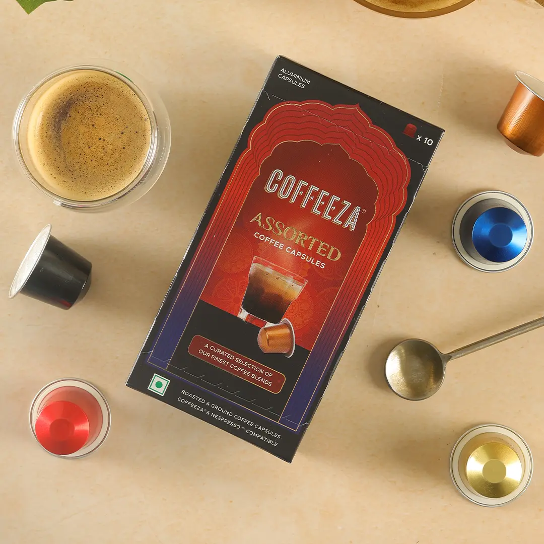 Coffeeza Assorted Box of 10 Coffee Capsules – Classico, Intenso, Cremoso, Forte, and Mysore Nuggets - Image 5