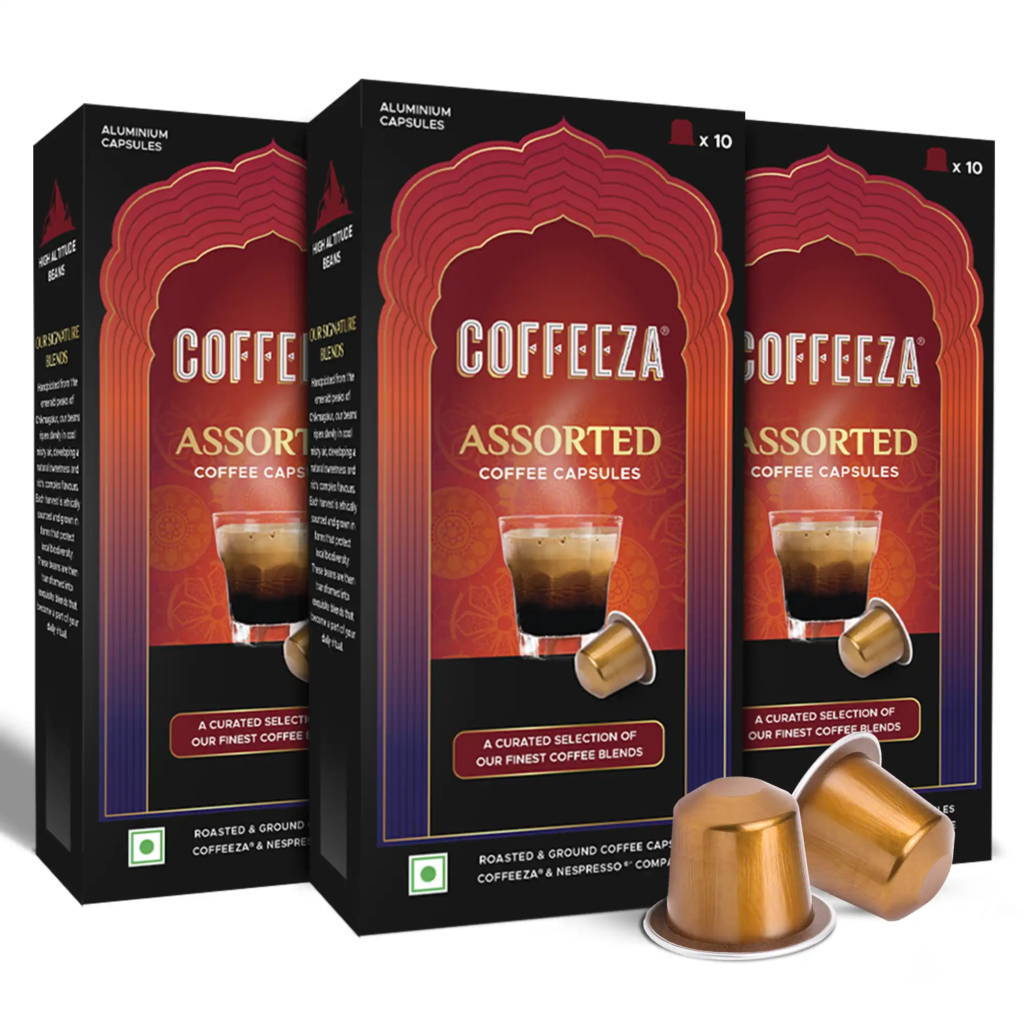 Coffeeza Assorted Box of 10 Coffee Capsules – Classico, Intenso, Cremoso, Forte, and Mysore Nuggets - Image 9