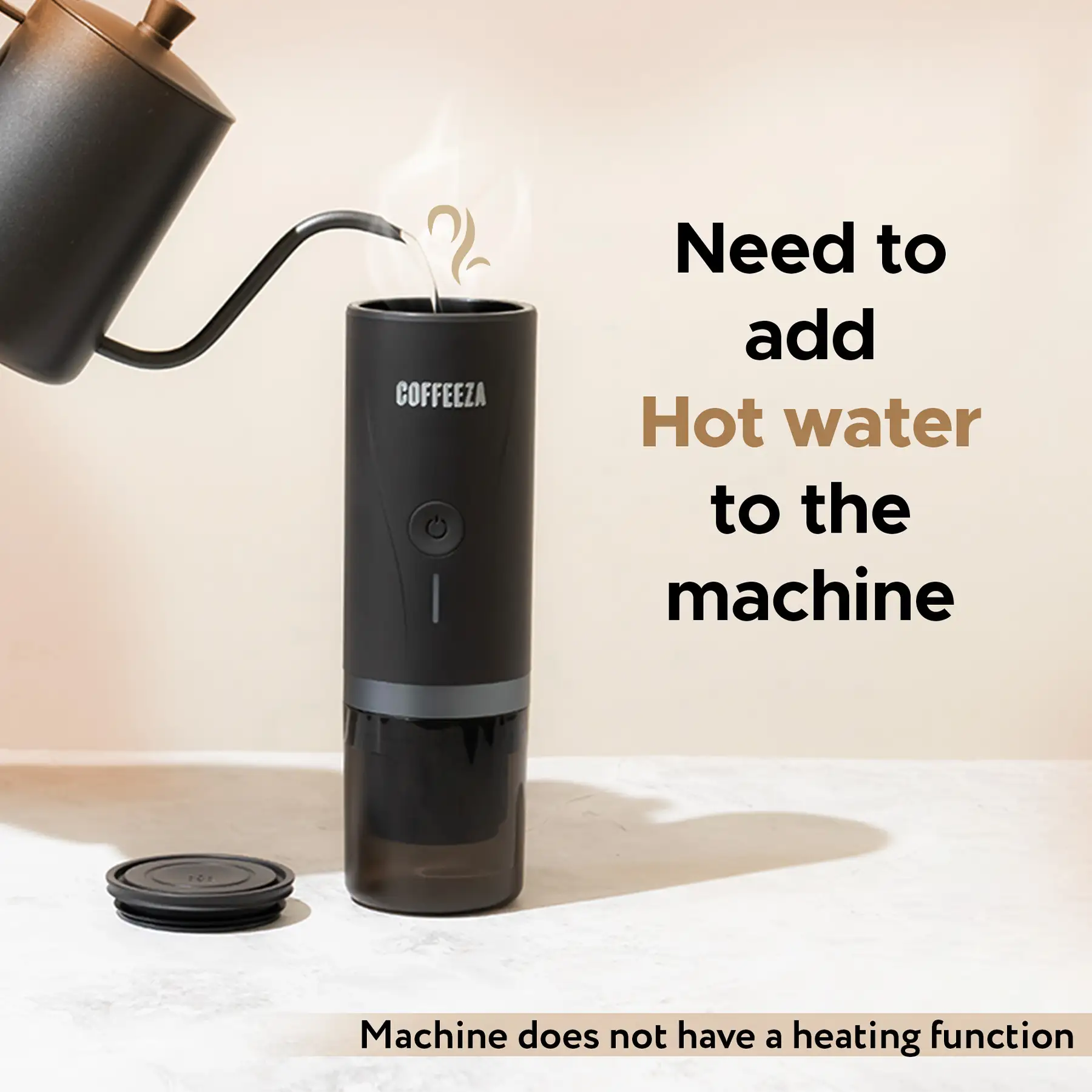 Finero Mini Portable Coffee Machine + 10 FREE Coffee Capsules + 1 Year Membership Benefits - Image 5
