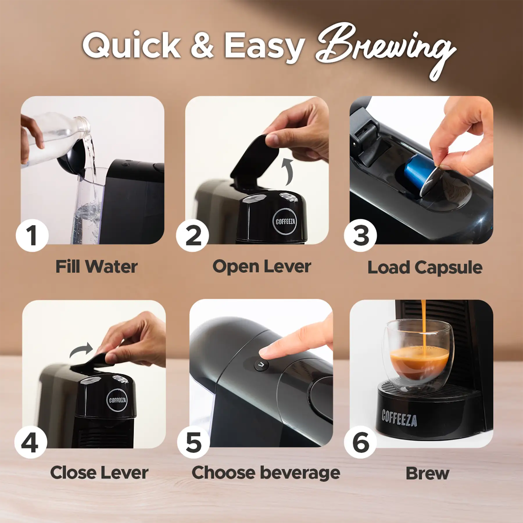 Finero Next Coffee Machine + 10 FREE Coffee Capsules + 1 Year Membership Benefits - Image 6