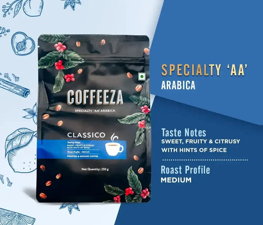 Aromatic Indulgence - "AA" Specialty Ground Coffee - Pack of 5 (250gm X5) - Image 4