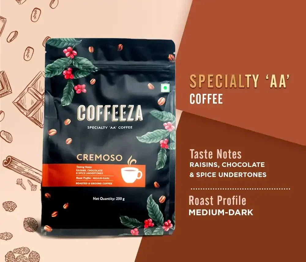 Aromatic Indulgence - "AA" Specialty Ground Coffee - Pack of 5 (250gm X5) - Image 8