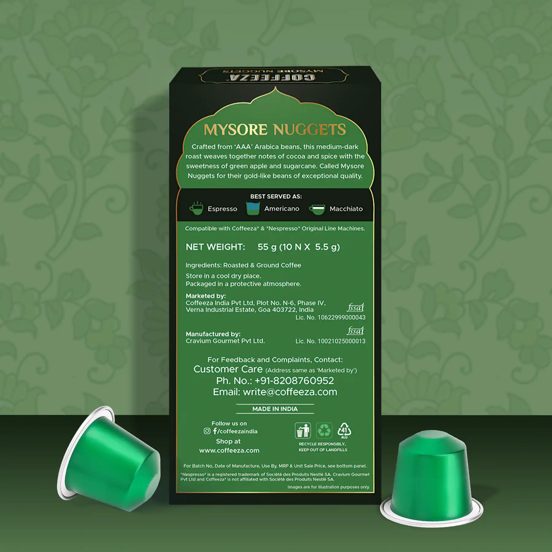 Mysore Nuggets AAA Grade Arabica Aluminium Coffee Capsules - Specialty Coffee - Image 6