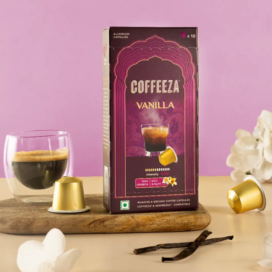 Vanilla 100% Arabica Flavoured Aluminium Coffee Capsules - Image 4